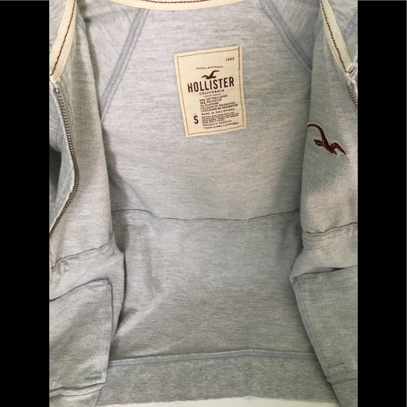 Hollister Women’s longer length HoodieSweat Jacket - Picture 4 of 8